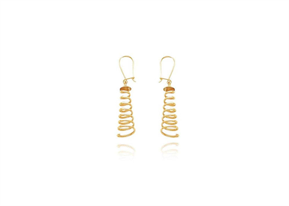 Gold Plated | Twisted Earrings